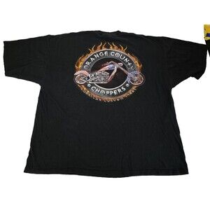 Vintage Orange County Choppers T-Shirt Men’s 3XL Black Graphic Y2K Tee